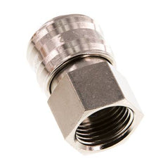Latón niquelado DN 7.2 (Euro) Enchufe de acoplamiento de aire G 1/4 pulgada Hembra
