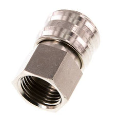 Latón niquelado DN 7.2 (Euro) Enchufe de acoplamiento de aire G 1/4 pulgada Hembra