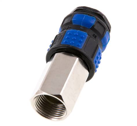 Latón niquelado DN 7.8 Acoplamiento de aire Enchufe G 3/8 pulgadas Hembra