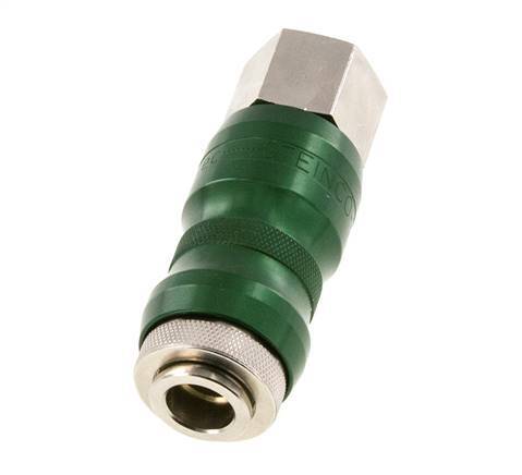 Nickel-plated Brass DN 7.8 Safety Air Coupling Socket with Slide Sleeve G 1/2 inch Female