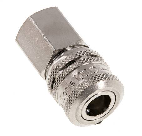 Acero DN 7.2 (Euro) Acoplamiento de aire de seguridad Enchufe G 1/2 pulgada Hembra
