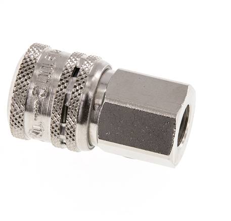 Acero DN 7.2 (Euro) Acoplamiento de aire de seguridad Enchufe G 1/4 pulgada Hembra