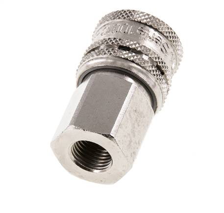 Acero DN 7.2 (Euro) Acoplamiento de aire de seguridad Enchufe G 1/4 pulgada Hembra