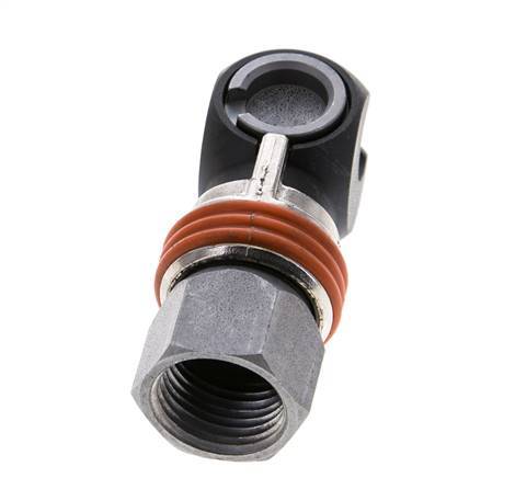 Steel DN 8 Safety Air Coupling Socket G 1/2 inch Female
