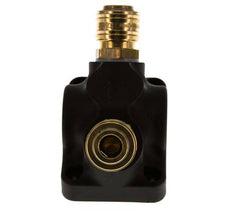 Latón/plástico DN 7,2 (Euro) Acoplamiento de aire Enchufe G 3/4 pulgadas Hembra Montaje en pared 2 vías