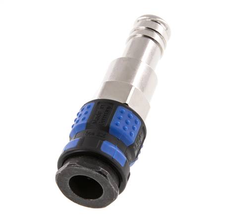 Latón niquelado DN 7,8 Racor de acoplamiento de aire 13 mm Pilar de manguera