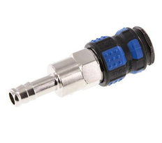 Latón niquelado DN 7,8 Racor de acoplamiento de aire Pilar de manguera de 9 mm