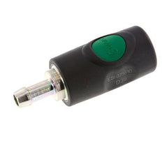 Material compuesto DN 7.4 Enchufe de seguridad de anclaje de aire con botón pulsador Pilar de manguera de 10 mm