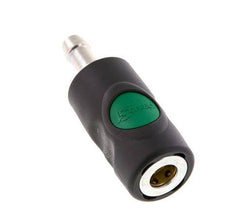 Material compuesto DN 7.4 Enchufe de seguridad de anclaje de aire con botón pulsador Pilar de manguera de 10 mm