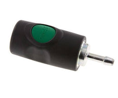 Material compuesto DN 7.4 Enchufe de seguridad de anclaje de aire con botón pulsador Pilar para manguera de 6 mm
