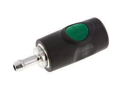 Material compuesto DN 7.4 Enchufe de seguridad de anclaje de aire con botón pulsador Pilar de manguera de 8 mm