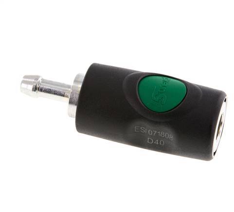 Material compuesto DN 7.4 Enchufe de seguridad de anclaje de aire con botón pulsador Pilar de manguera de 8 mm