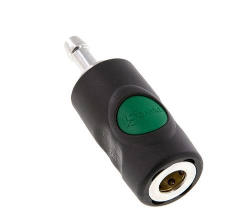 Material compuesto DN 7.4 Enchufe de seguridad de anclaje de aire con botón pulsador Pilar de manguera de 8 mm