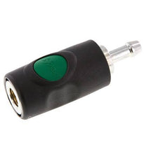 Material compuesto DN 7.4 Enchufe de seguridad de anclaje de aire con botón pulsador Pilar de manguera de 8 mm