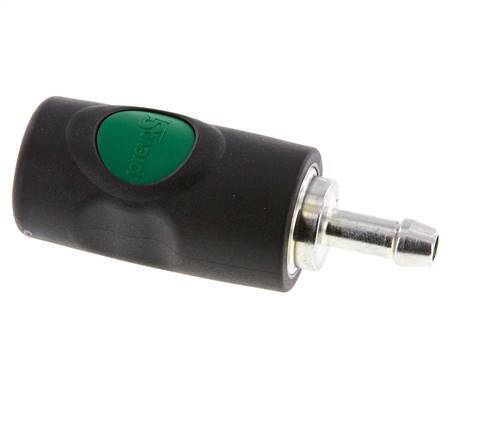 Material compuesto DN 7.4 Enchufe de seguridad de anclaje de aire con botón pulsador Pilar de manguera de 8 mm