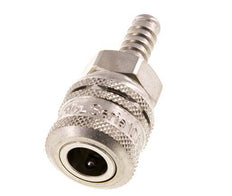 Acero DN 7.2 (Euro) Enchufe de seguridad para aire comprimido Pilar para manguera de 8 mm