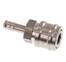 Stainless steel DN 7.2 (Euro) Air Coupling Socket 8 mm Hose Pillar