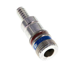 Acero/latón DN 7.6 (7.2 Euro) Enchufe de seguridad para aire comprimido Pilar para manguera de 10 mm