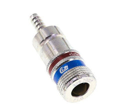 Acero/latón DN 7.6 (7.2 Euro) Enchufe de seguridad para aire comprimido Pilar para manguera de 6 mm