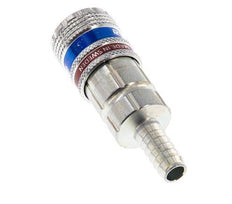 Acero/latón DN 7.6 (7.2 Euro) Enchufe de seguridad para aire comprimido Pilar para manguera de 9 mm