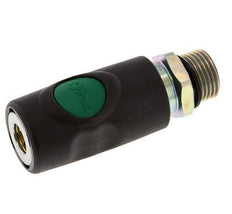 Composite material DN 7.4 Safety Air Coupling Socket with Push Button G 1/2 inch Male