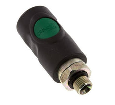Composite material DN 7.4 Safety Air Coupling Socket with Push Button G 1/4 inch Male