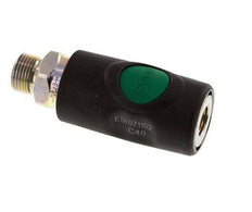 Composite material DN 7.4 Safety Air Coupling Socket with Push Button G 3/8 inch Male