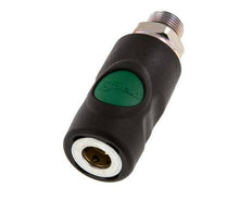 Composite material DN 7.4 Safety Air Coupling Socket with Push Button G 3/8 inch Male