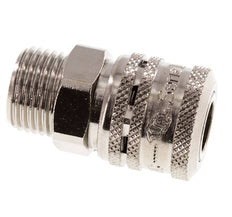 Acero DN 7.2 (Euro) Acoplamiento de aire de seguridad Enchufe G 1/2 pulgada Macho