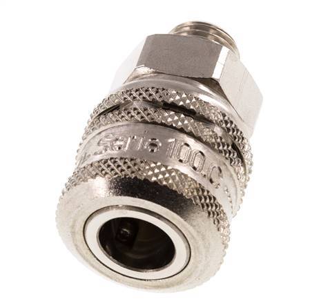 Acero DN 7.2 (Euro) Acoplamiento de aire de seguridad Enchufe G 1/4 pulgada Macho