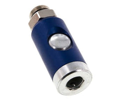 Acero templado DN 7.4 Enchufe de seguridad para acoplamiento de aire con pulsador G 3/8 pulgadas Macho