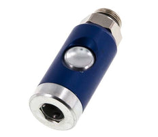 Acero templado DN 7.4 Enchufe de seguridad para acoplamiento de aire con pulsador G 3/8 pulgadas Macho