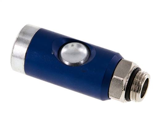 Acero templado DN 7.4 Enchufe de seguridad para acoplamiento de aire con pulsador G 3/8 pulgadas Macho