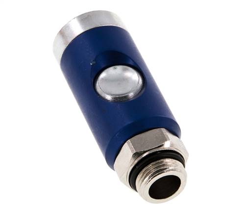 Acero templado DN 7.4 Enchufe de seguridad para acoplamiento de aire con pulsador G 3/8 pulgadas Macho