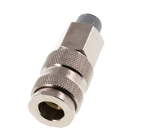 Hardened steel DN 7.8 Air Coupling Socket R 1/4 inch Male