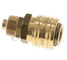 Brass DN 7.2 (Euro) Air Coupling Socket 9x12 mm Union Nut