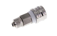 Stainless Steel 316L DN 7.2 (Euro) Air Coupling Socket 8x10 mm Union Nut