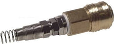 Hardened steel DN 7.2 (Euro) Air Coupling Socket 6x8 mm Union Nut Bend-Protect