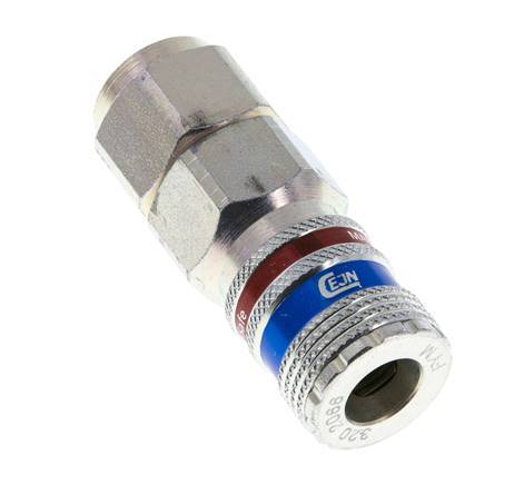 Acero/latón DN 7.6 (7.2 Euro) Acoplamiento de seguridad para aire Enchufe 11x16 mm (streamline) Tuerca de unión