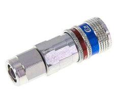 Acero/latón DN 7.6 (7.2 Euro) Acoplamiento de aire de seguridad Toma 8x12 mm (streamline) Tuerca de unión