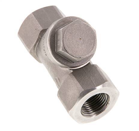 G3/8'' Válvula de retención en Y de acero inoxidable 316 PTFE 0.4/0.8-40bar - CLYS