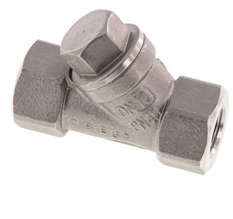 G3/8'' Válvula de retención en Y de acero inoxidable 316 PTFE 0.4/0.8-40bar - CLYS