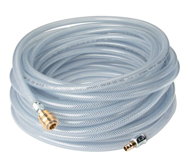 Compressed air hose with DN 7.2 coupling, 21 bar, 15 meter, 15 mm outer diameter