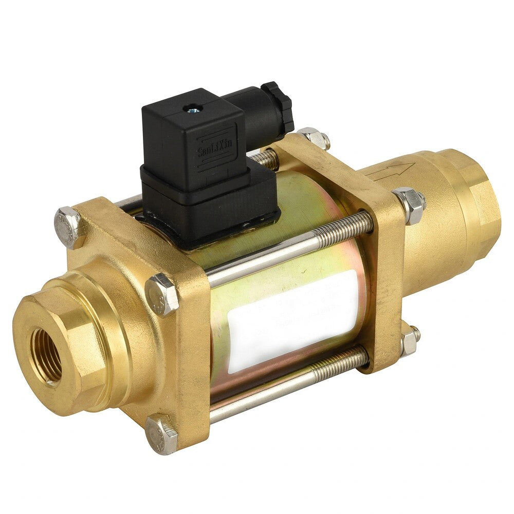 G1'' 24V DC Válvula solenoide coaxial de latón NBR 0 - 64bar