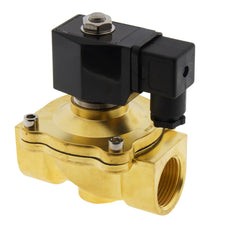 Electroválvula DF-SA 1'' de latón FKM 0-6bar 12V DC