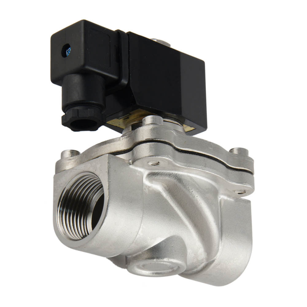 Electroválvula DF-SA 1'' acero inoxidable FKM 0-6bar 12V CC