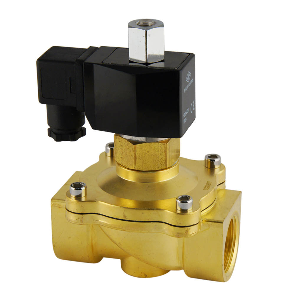 Electroválvula DF-SB 1'' NO latón EPDM 0-3bar 12V DC