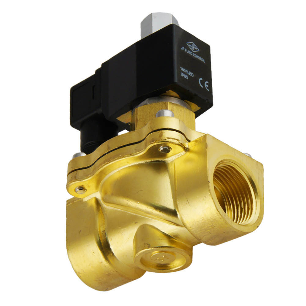 Electroválvula DF-SB 1'' NO latón EPDM 0-3bar 12V DC