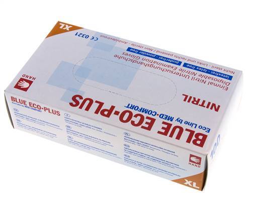 Disposable Gloves Powder-Free Nitrile Size XL (100 Pieces) Covid