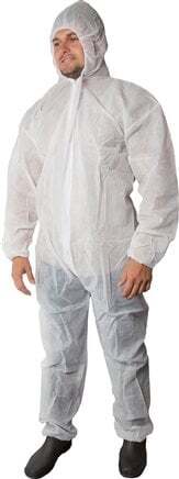 Disposable Overalls Size L Non-hazardous Substances 50g/m2 [2 Pieces]